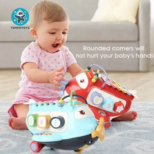 New Baby Musical Plastic Cartoon Plane – konig-kids