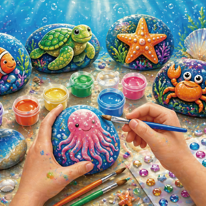 Ocean Pebble™ Rock Painting Art Kit - 图片 3