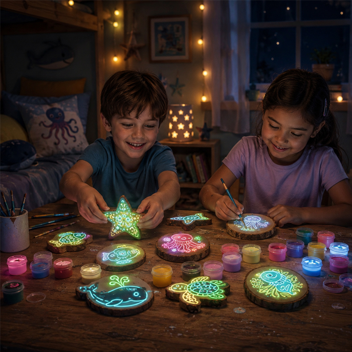 OceanGlow™ Rock Painting Light-Up Art Kit - 图片 3